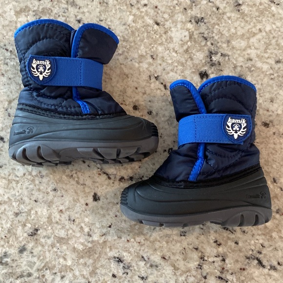 Blue‎ Kamik Snowbug Winter Snow Boots Velcro Sz 6 - Picture 2 of 6